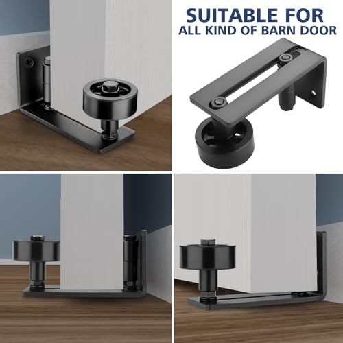 Sliding Barn Door Floor Guide for Bottom Adjustable Roller - 8 Assemble BSSR1