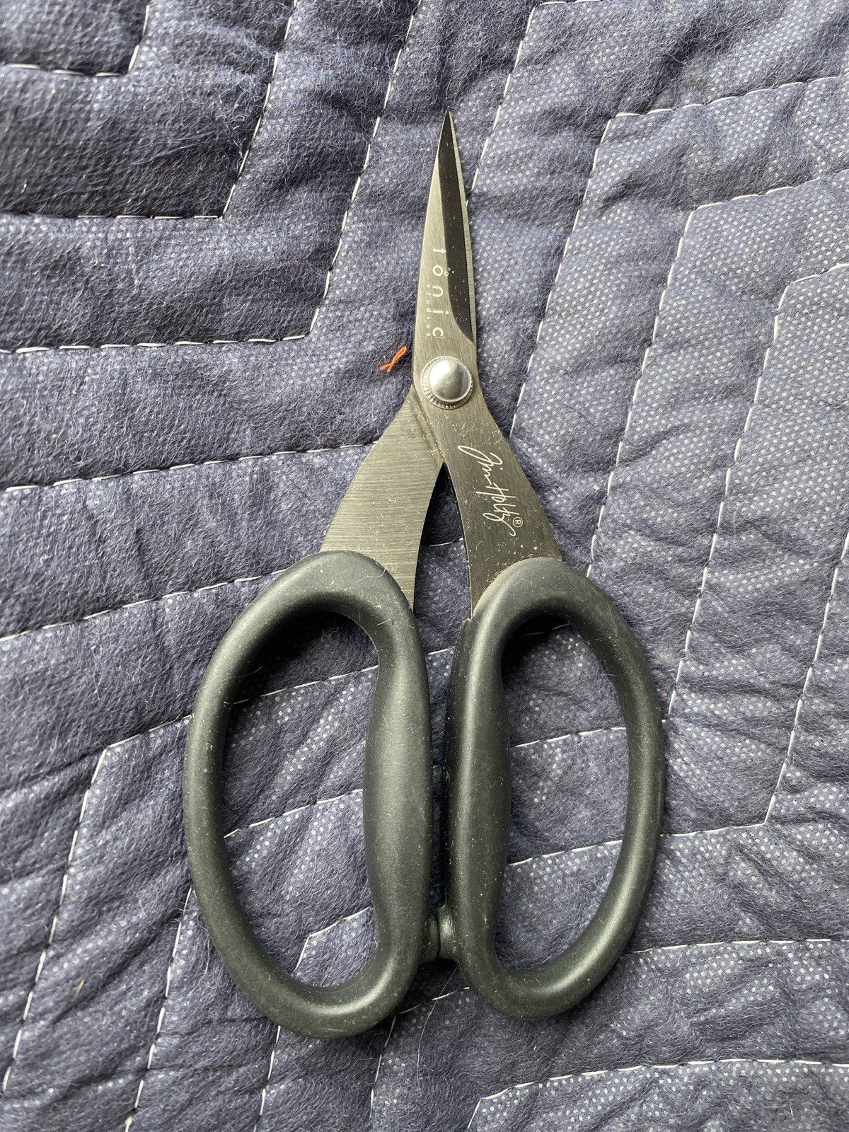 Tim Holtz Black Scissors Titanium Snip Micro Serrated 7" inch Tonic Studios