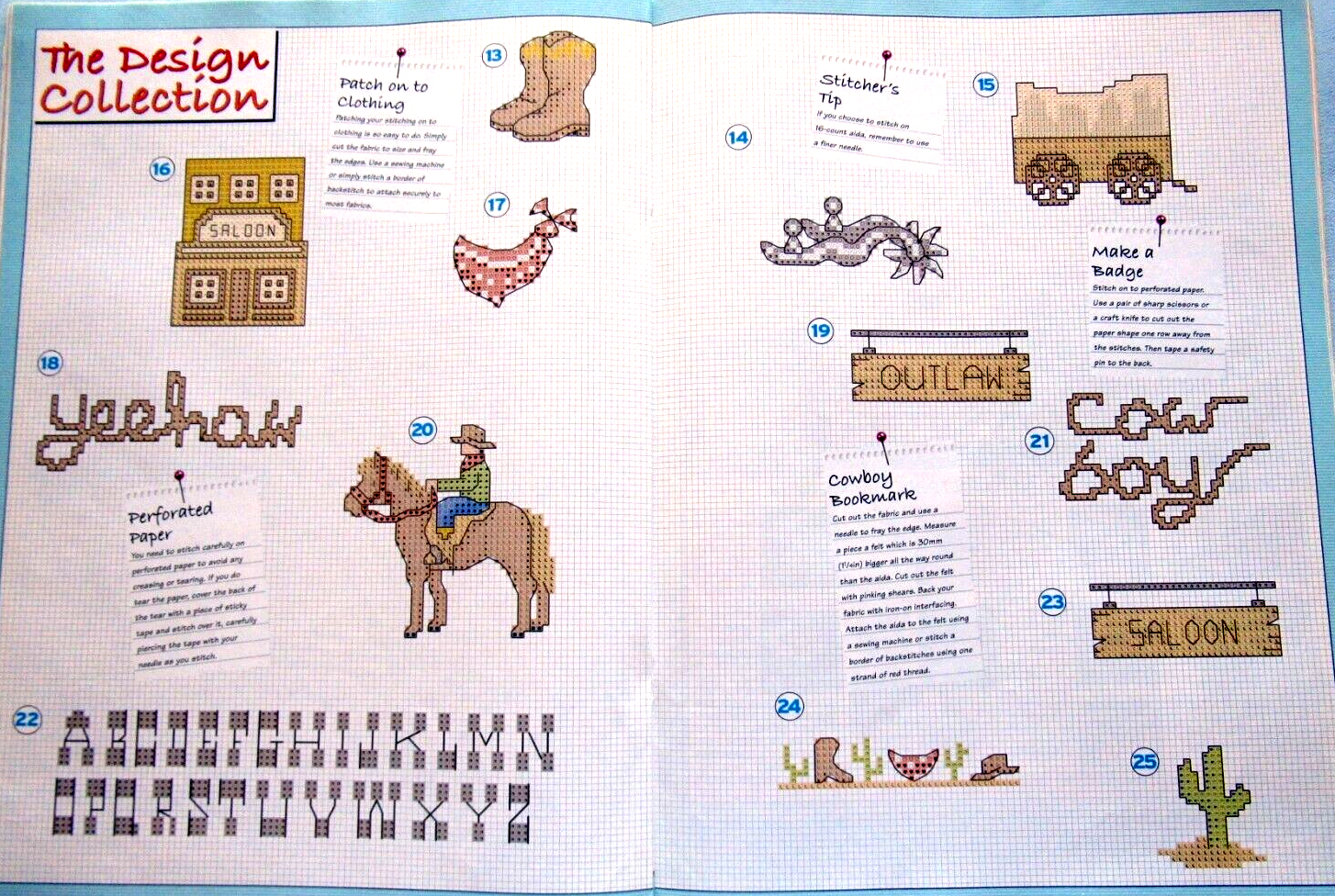 Wild Wild West Assortment Design Collection 29 CROSS STITCH PATTERNS