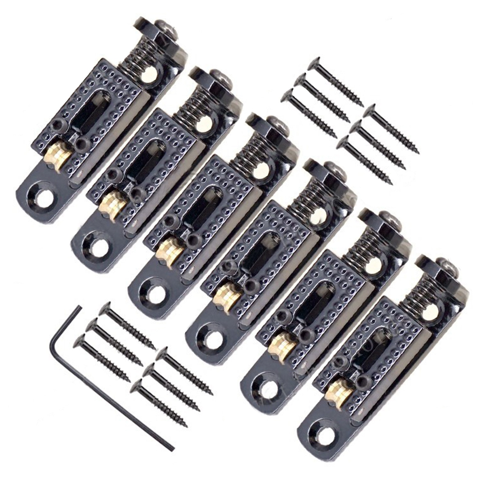 Black Durable Single Roller Metal Bridge For 3-8 String Guitar Cigar Box Banjo