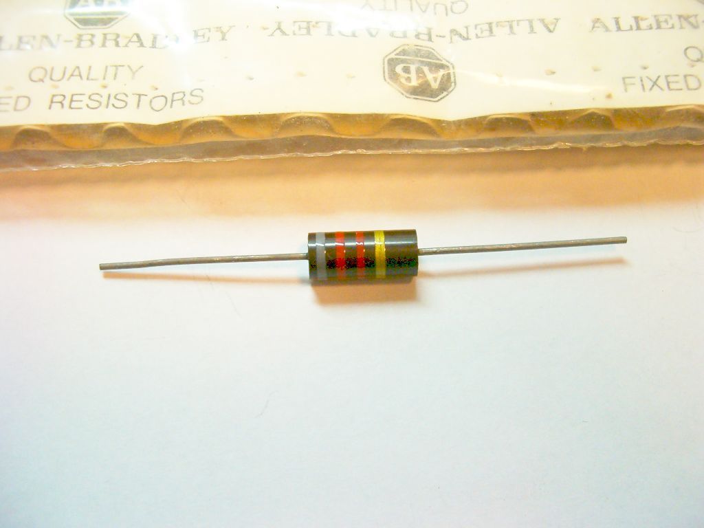 ALLEN BRADLEY 8.2k  2 watt  5% Carbon Comp Resistor (1)