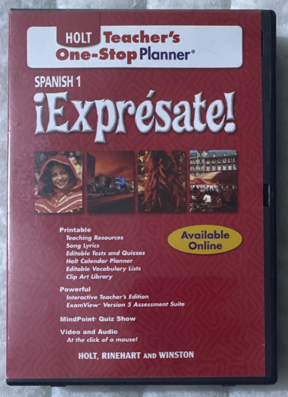 Spanish 1 iExpresate! Holt Teacher's One-Stop Planner Printable Resources FreeSH