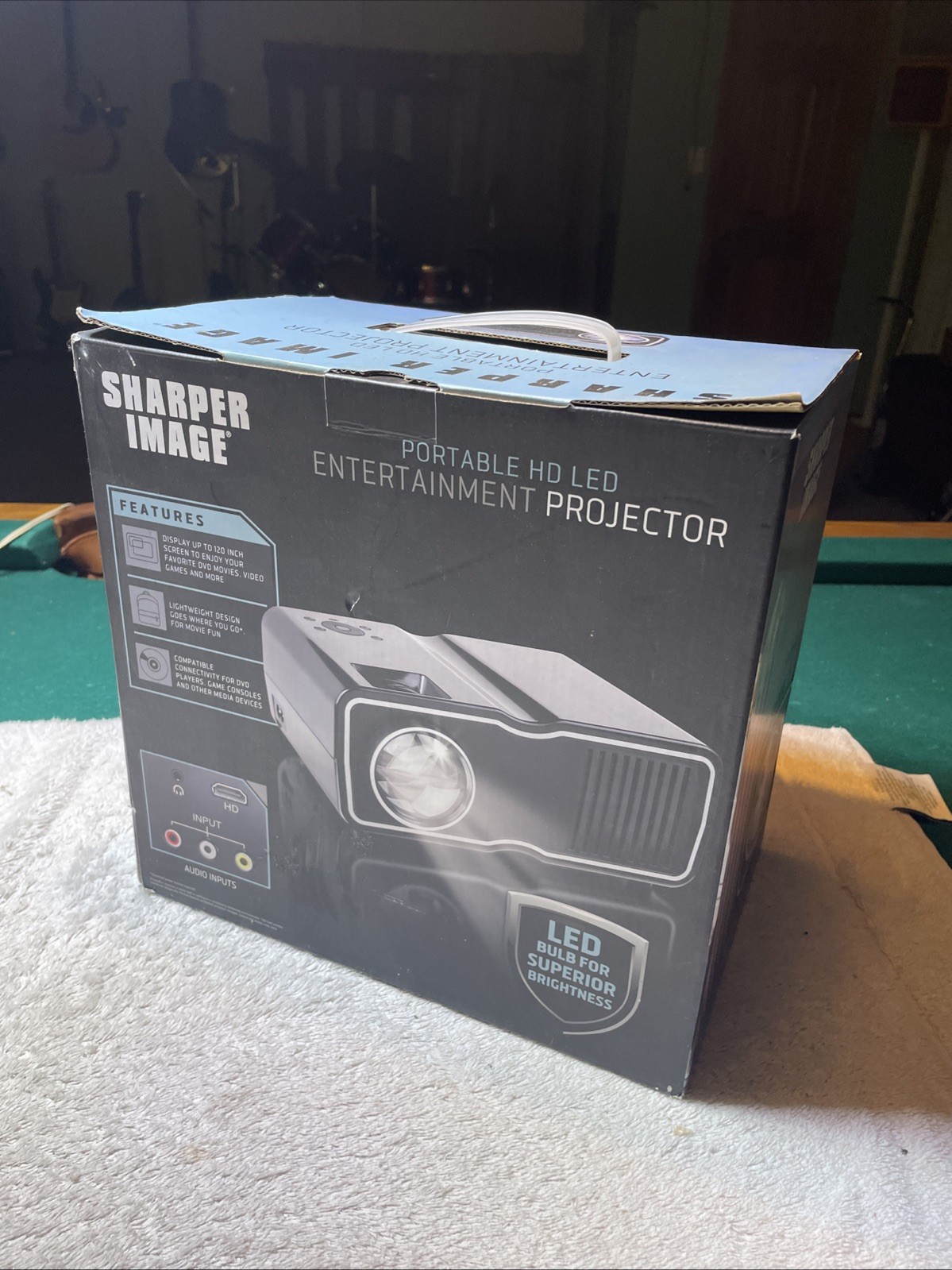 Sharper Image Portable HD LED Entertainment Projector