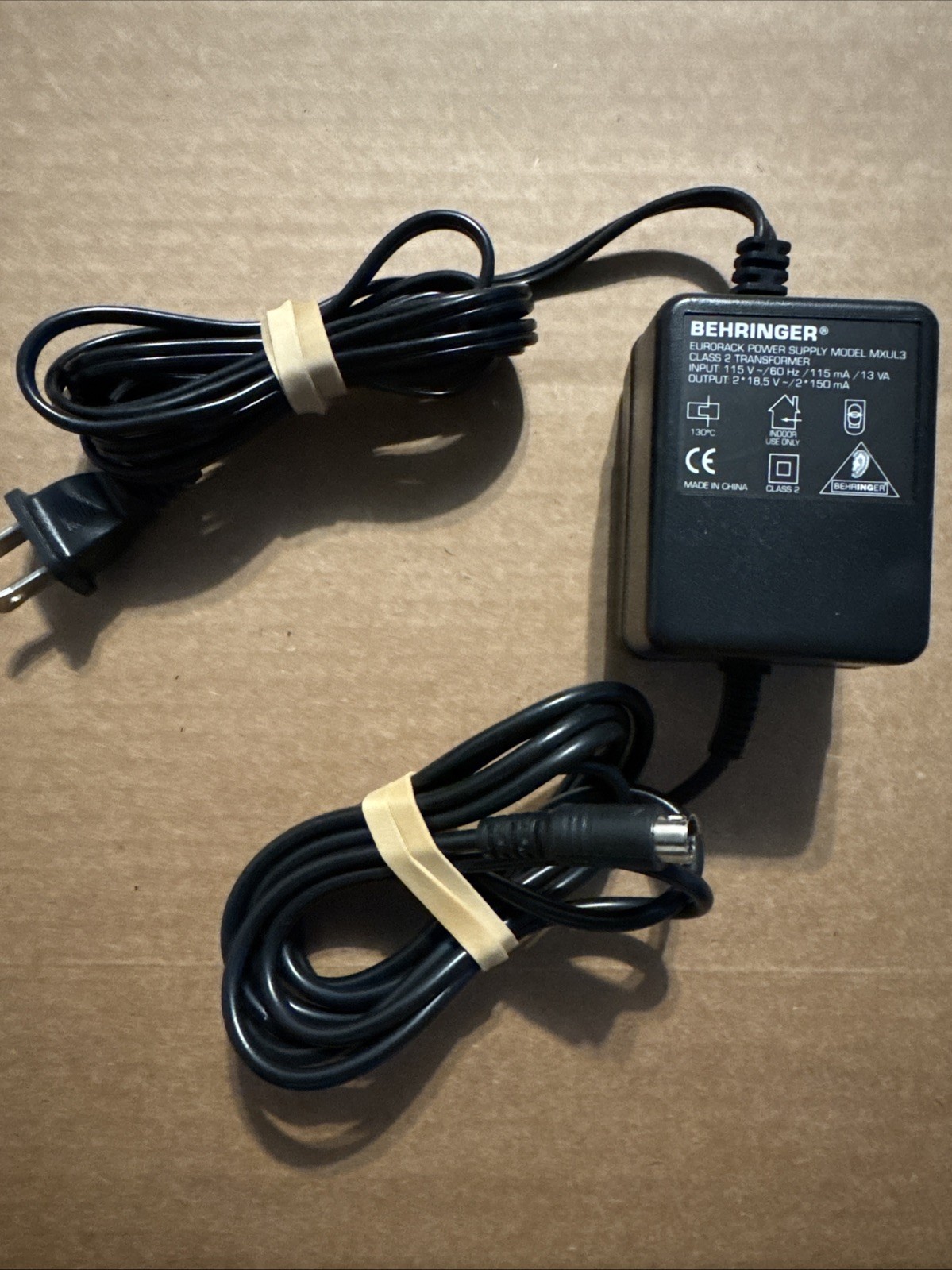 Genuine Behringer Eurorack Power Supply Model MXUL3 AC Adapter REPLACEMENT  CORD
