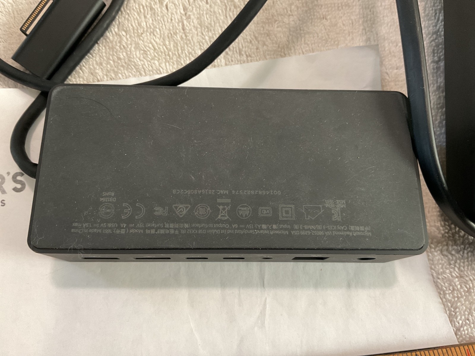 Microsoft Surface Pro Docking Station With Power Supply