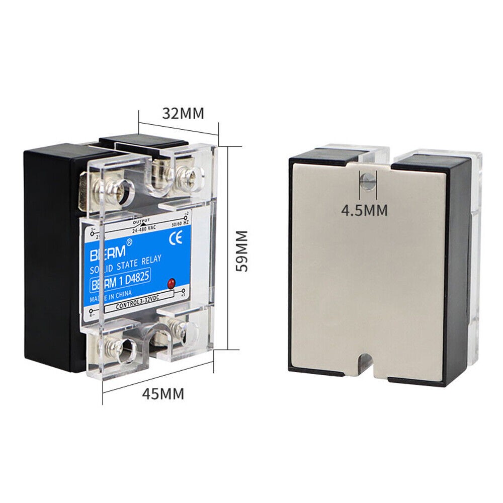 Solid State Relays SSR Input DC 3-32V to Output AC 24-480V Single-phase 80A