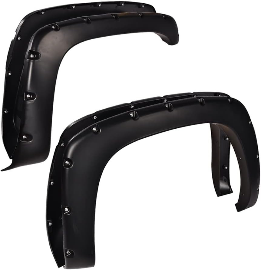 4PCS Pocket Style Fender Flares Fit 1999-2006 Chevy Silverado 1500 2500HD 3500HD