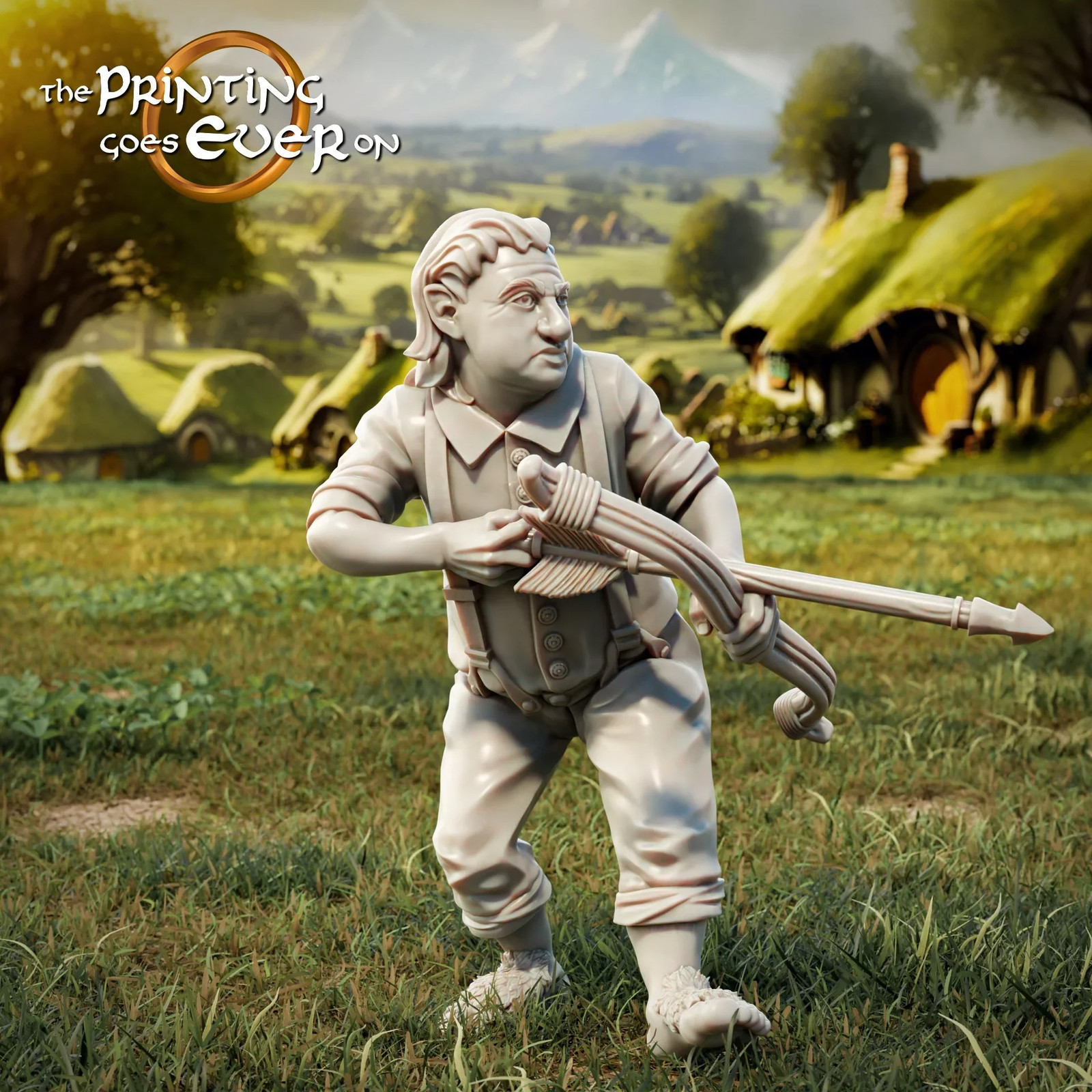 Halfling Bowmen - Resin Tabletop Miniature