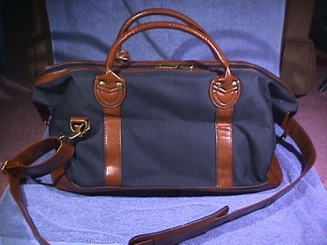 Navy & Brown carry Case with shoulder strap