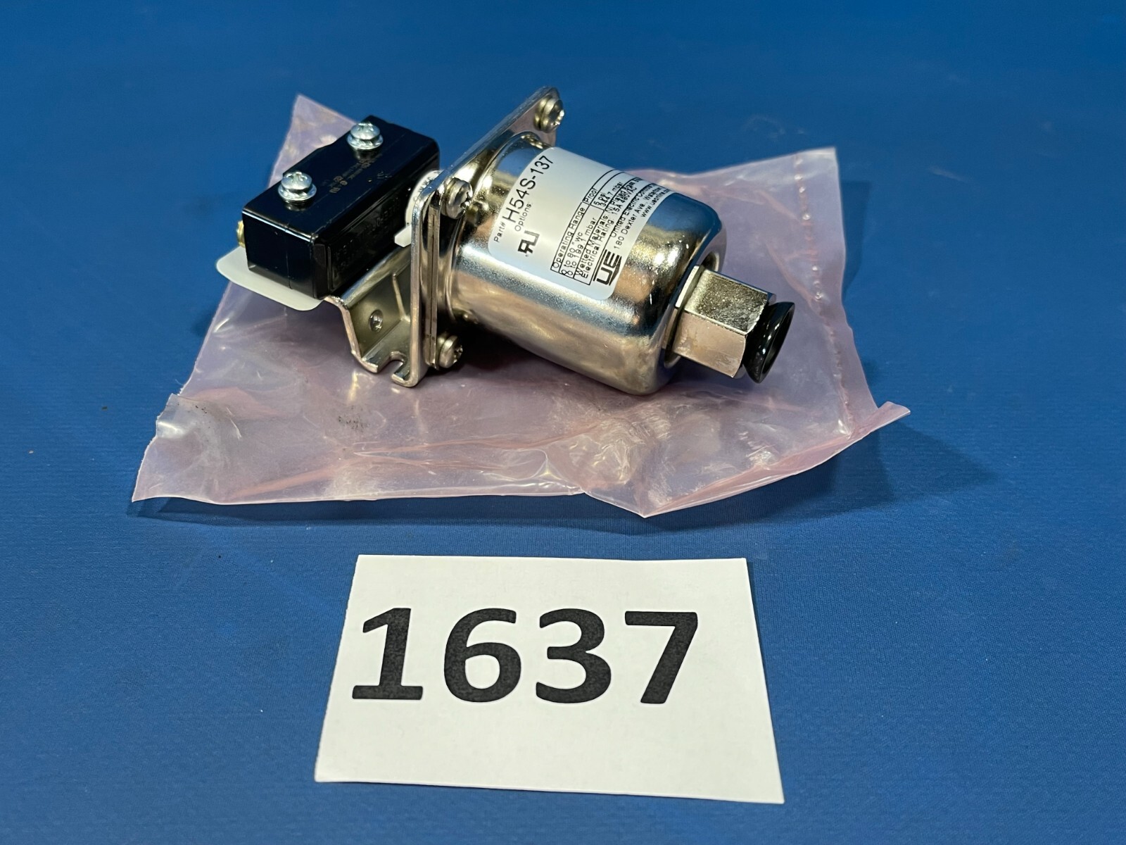 UNITED ELECTRIC H545-137 PRESSURE SWITCH