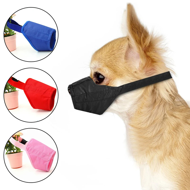 Adjustable Dog Mouth Nylon Muzzle Barking for Small Medium Large Dogs Pet