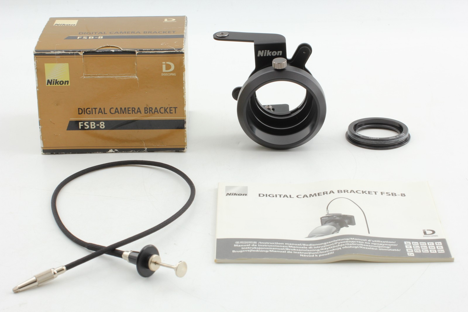 [Unused] Nikon FSB-8 Digiscoping Bracket For COOLPIX P5000 P5100 From JAPAN