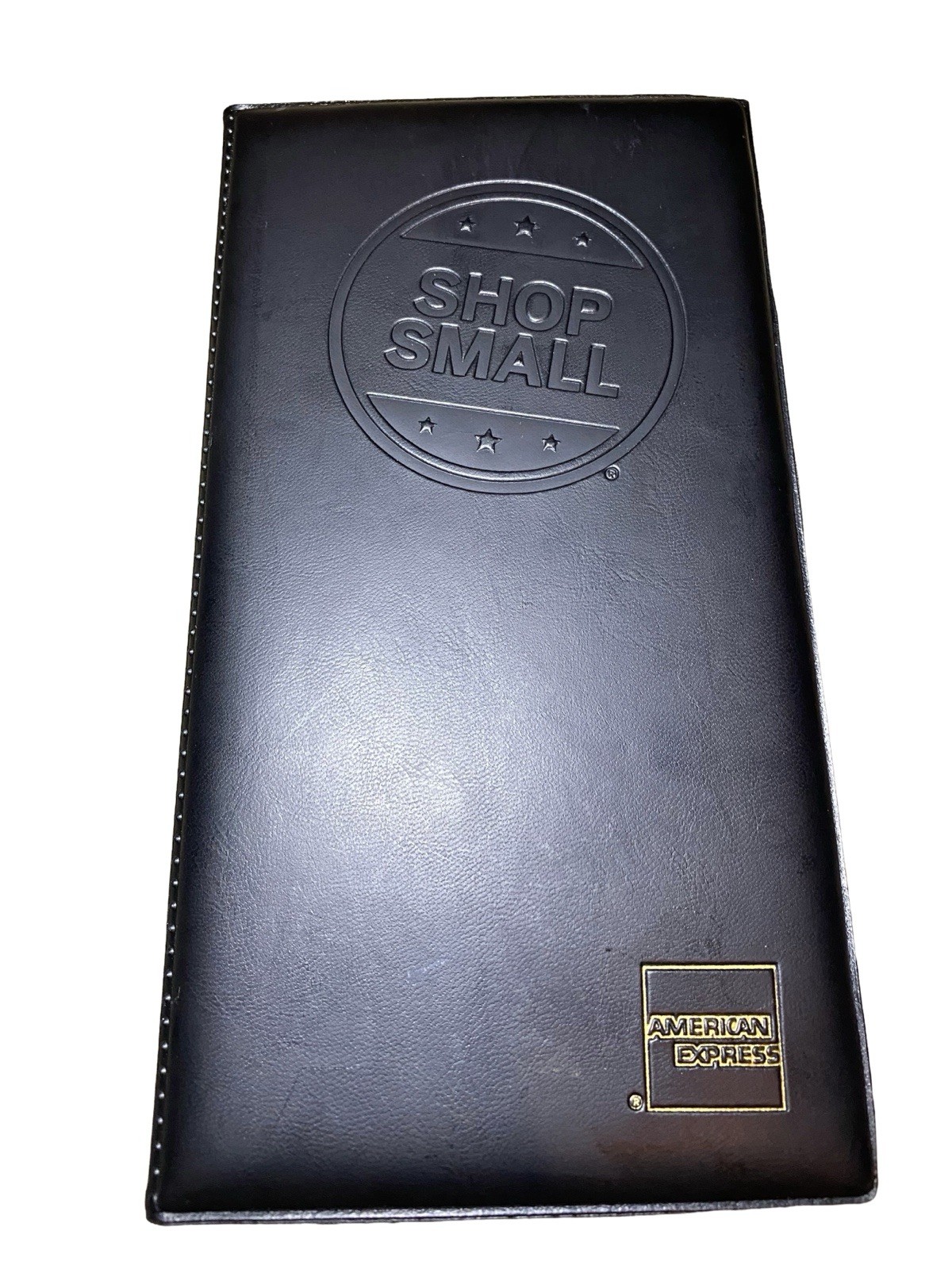 American Express Shop Small Restaurant Check Presenter Black Leatherette
