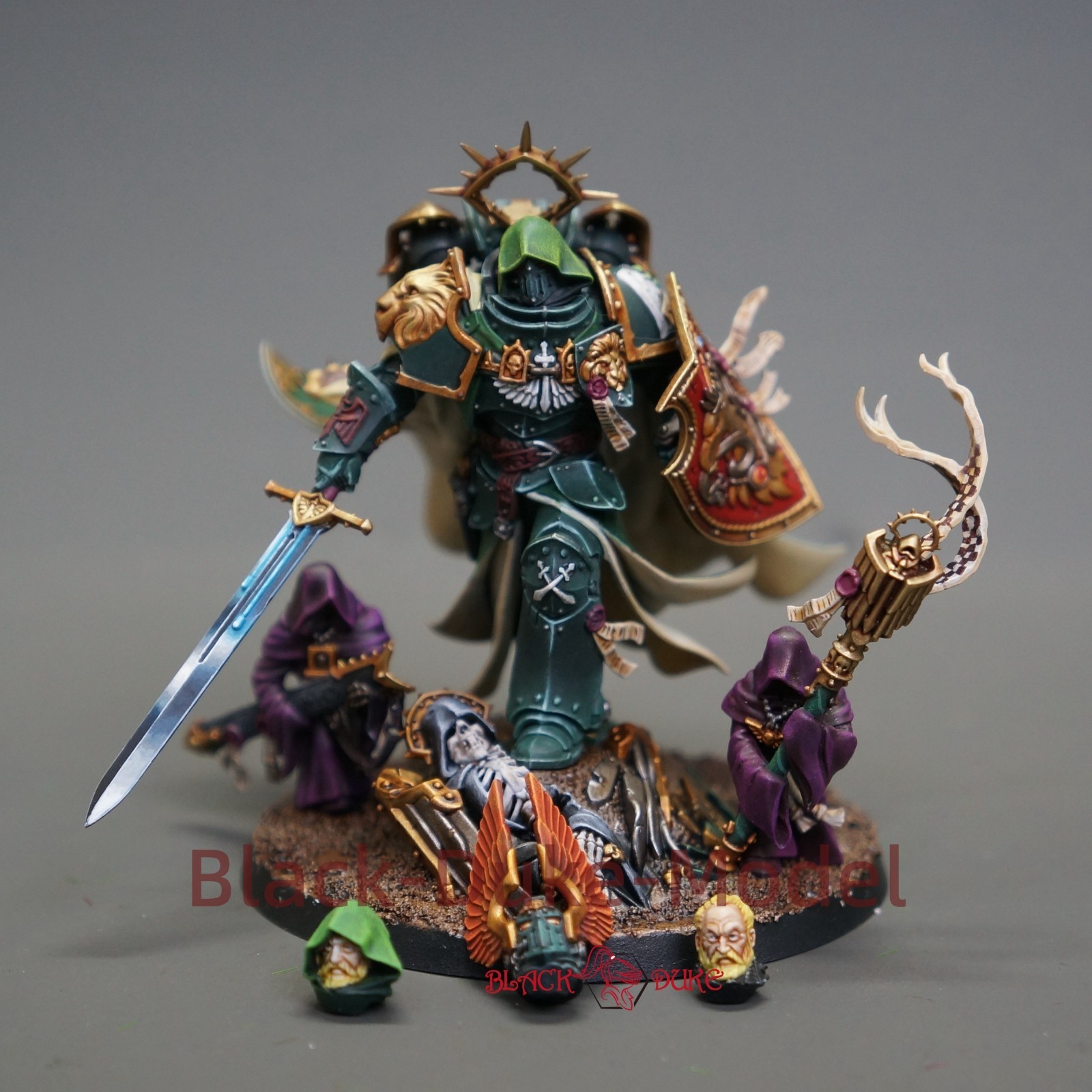 Warhammer 40K Dark Angels Lion El'Jonson Dark Angels Presale Painted Gallery GW