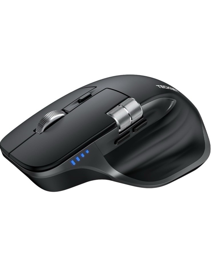 TECKNET Wireless Mouse Bluetooth Mouse (BT5.3/5.0 & 2.4G) Rechargeable Ergonomic