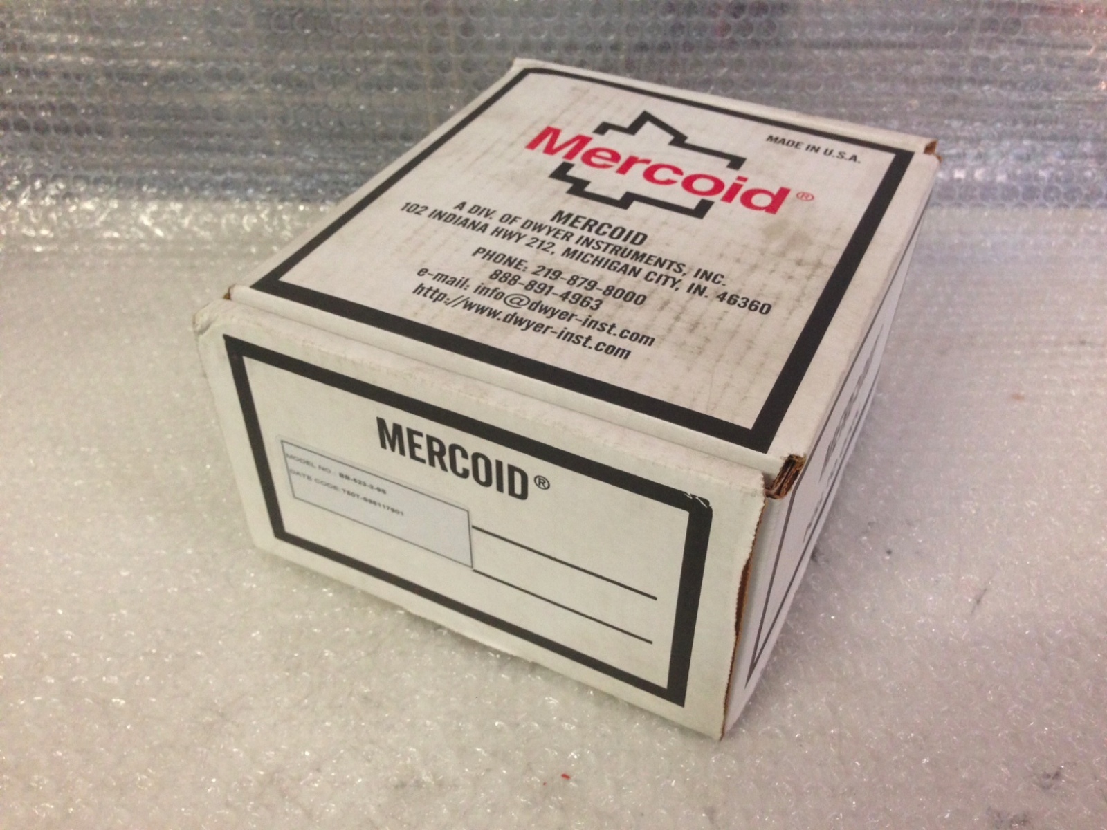 Dwyer/Mercoid BB-523-3-9S Bourdon Tube Differential Pressure Switch