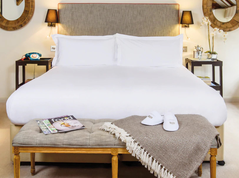 Embrace Jacquard White Top Sheet - Triple Bed Sheeting 60/40 Supima Cotton/Poly