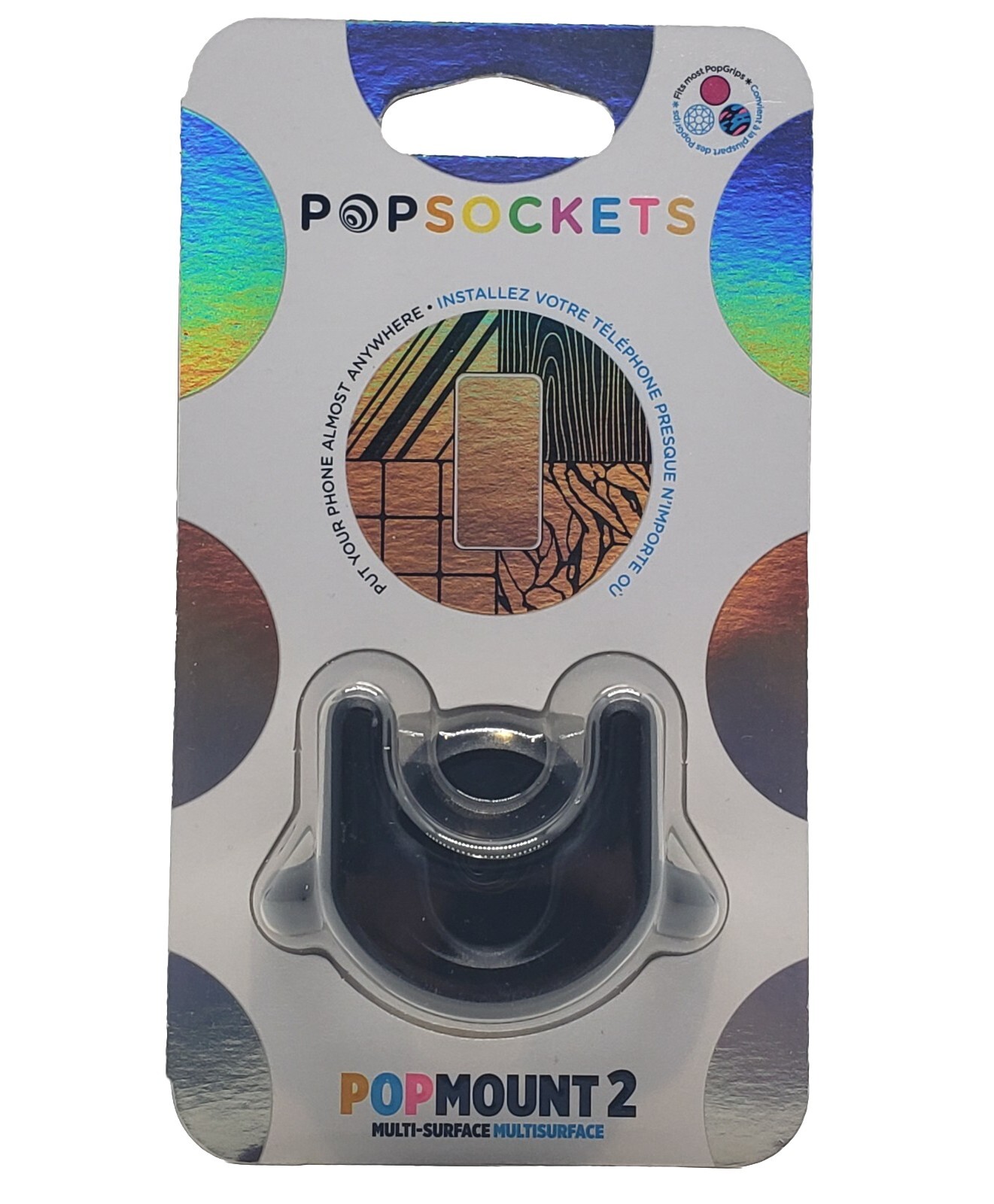 PopSockets Popmount 2 Multi Surface Phone Mount Clip Holder PopSockets
