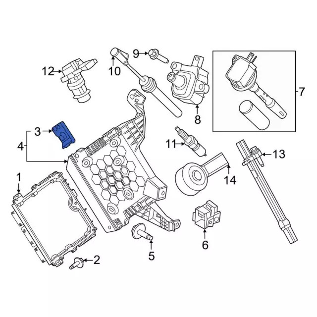 Genuine Ford Eec Module Nut W712324-S439