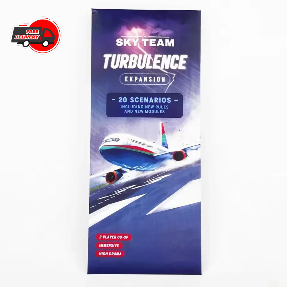 Sky Team Turbulence Expansion Board Game – 20 Scenarios, Extra Rules & Modules