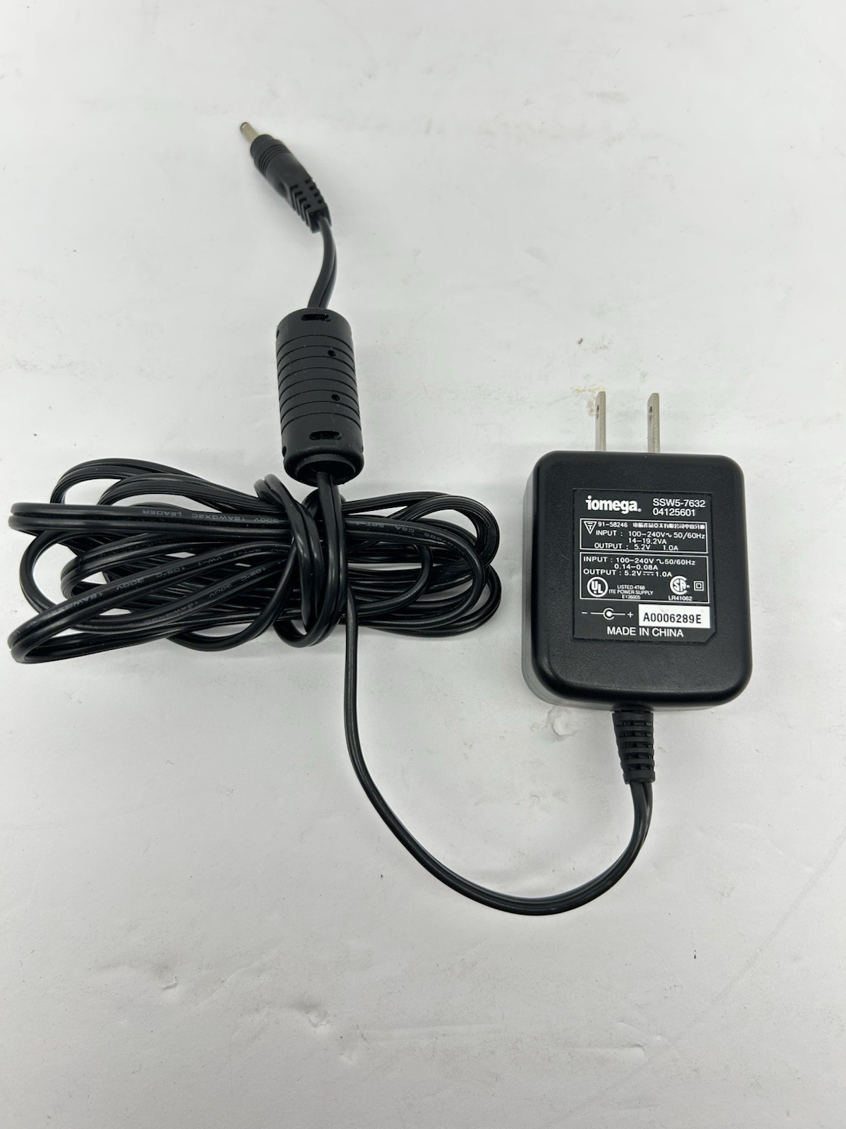 GENUINE OEM iOMEGA Zip Drive SSW5-7632 Power Cable AC Adapter