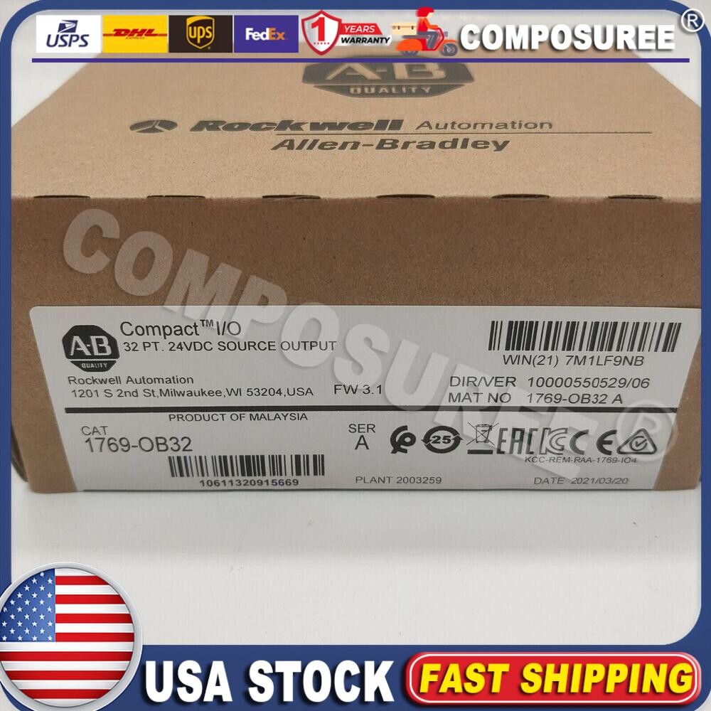 New Sealed 1769-OB32 SER A CompactLogix 32 Pt 24VDC D/O Module 1769OB32 USA