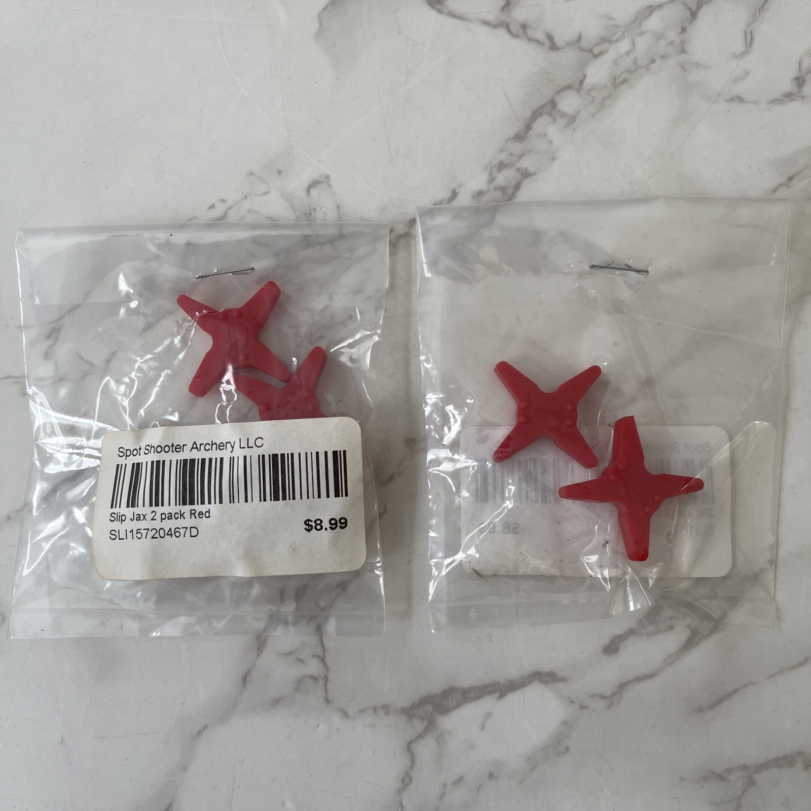 Lot of 2 BowJax Super Slip Jax String Silencers Dampeners Red 2 Packs New NIP