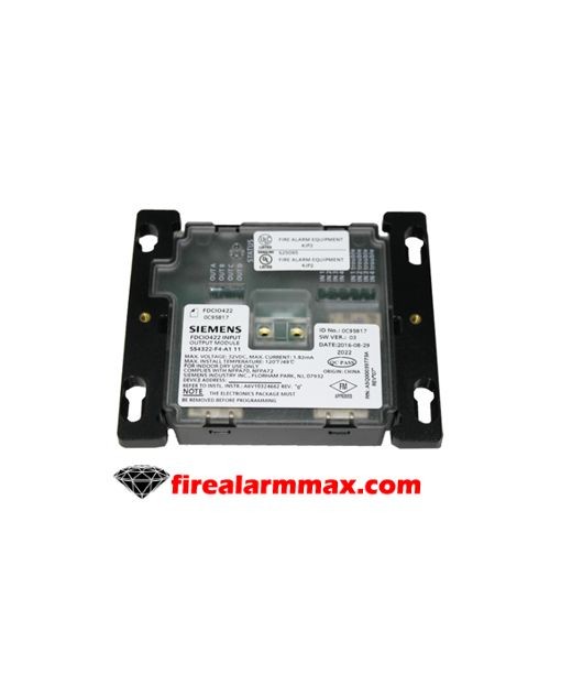 Siemens FDCIO422 Interface Module. P/N: S54322-F4-A1