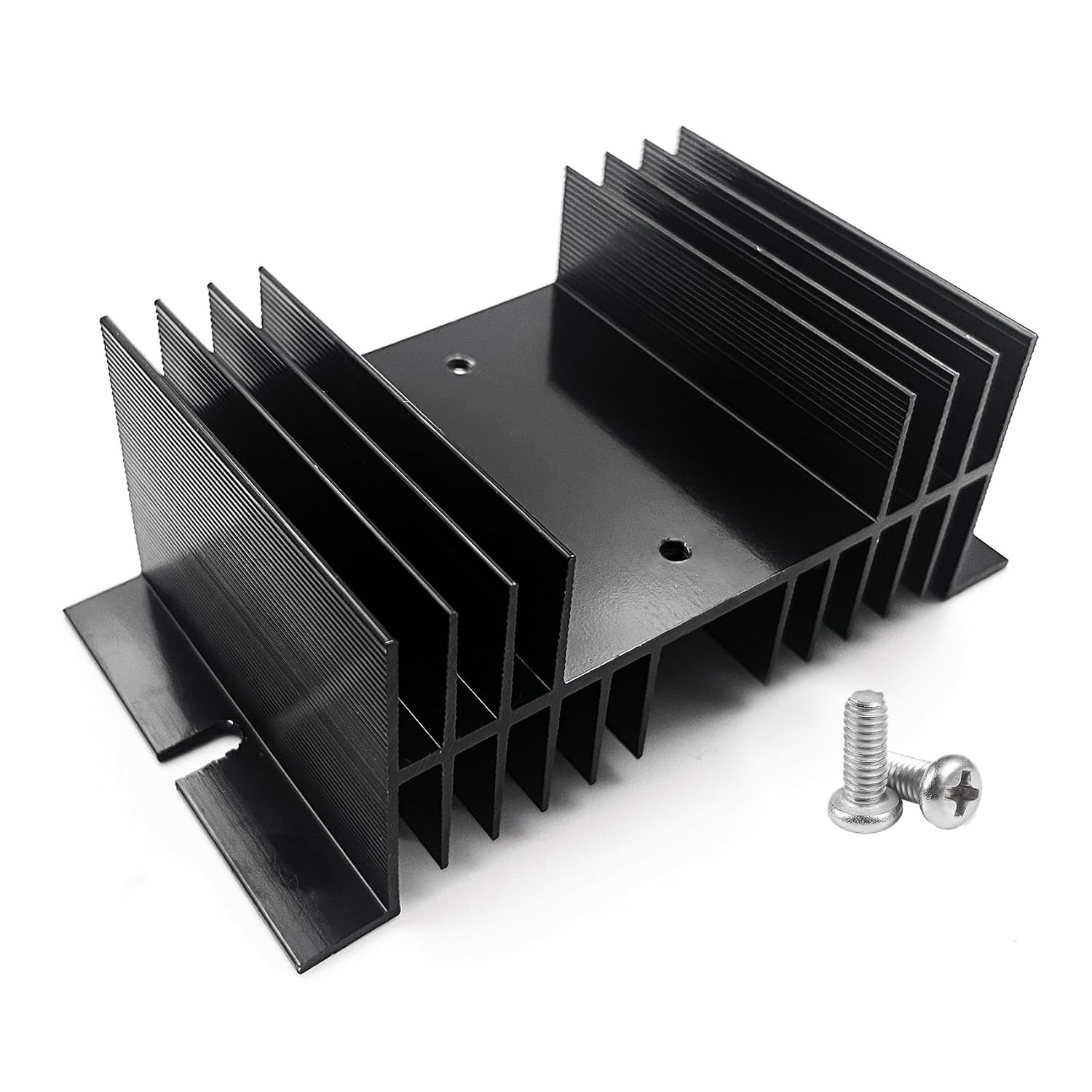 Aluminum Heat Sink SSR Dissipation for Single Phase Solid State Relay 10A-100A,
