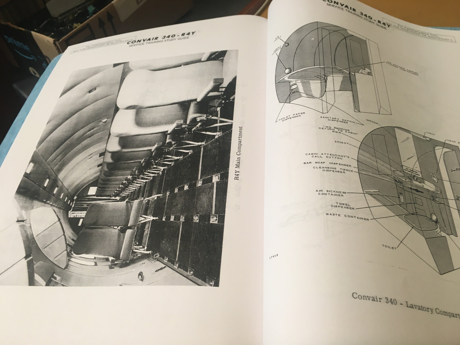 Convair 340-R4Y Service Training Study Guide Manual