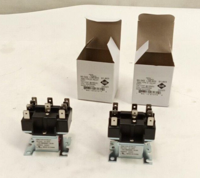 White-Rodgers 90-342 Double Throw Semi-Enclosed Relay 208/240VAC 2-Pole Qty 2
