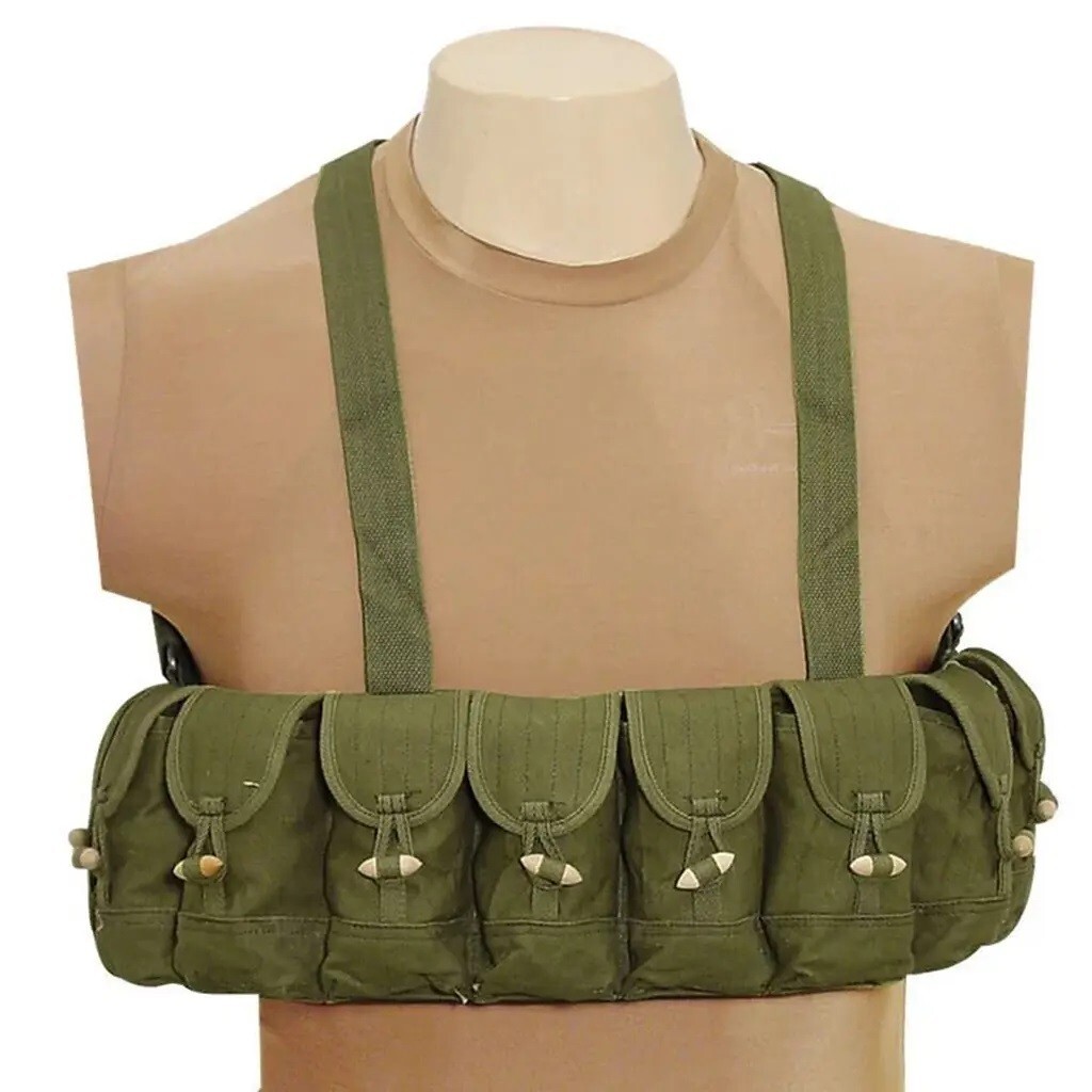 SKS Ten Pocket Bandolier: Chinese Military 7.62x39mm Type 56 10-Pocket Chest Rig