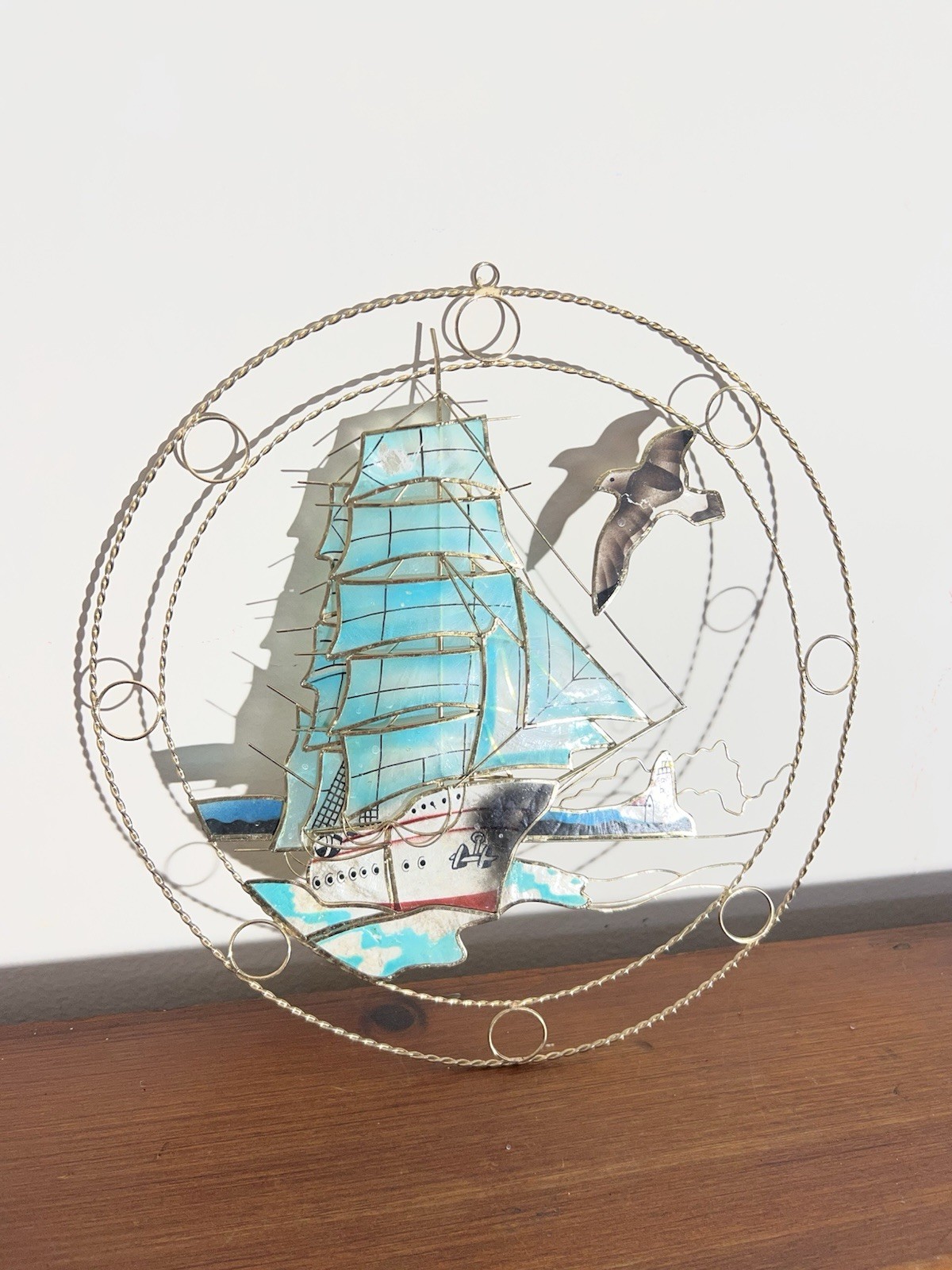 Metal Sail Boat Ship Sun Catcher