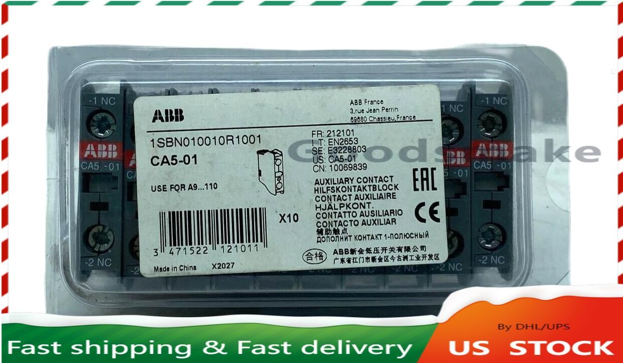 10 pcs/box ASEA BROWN BOVERI ABB CA5-01 1SBN010010R1001 AUXILIARY US Free TAX