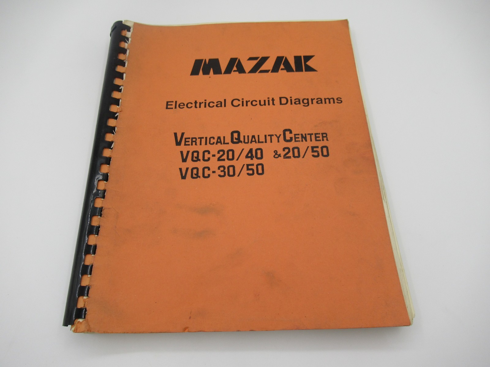 Mazak Electrical Circuit Diagrams VQC-20/40 & 20/50 VQC-30/50 "Look"