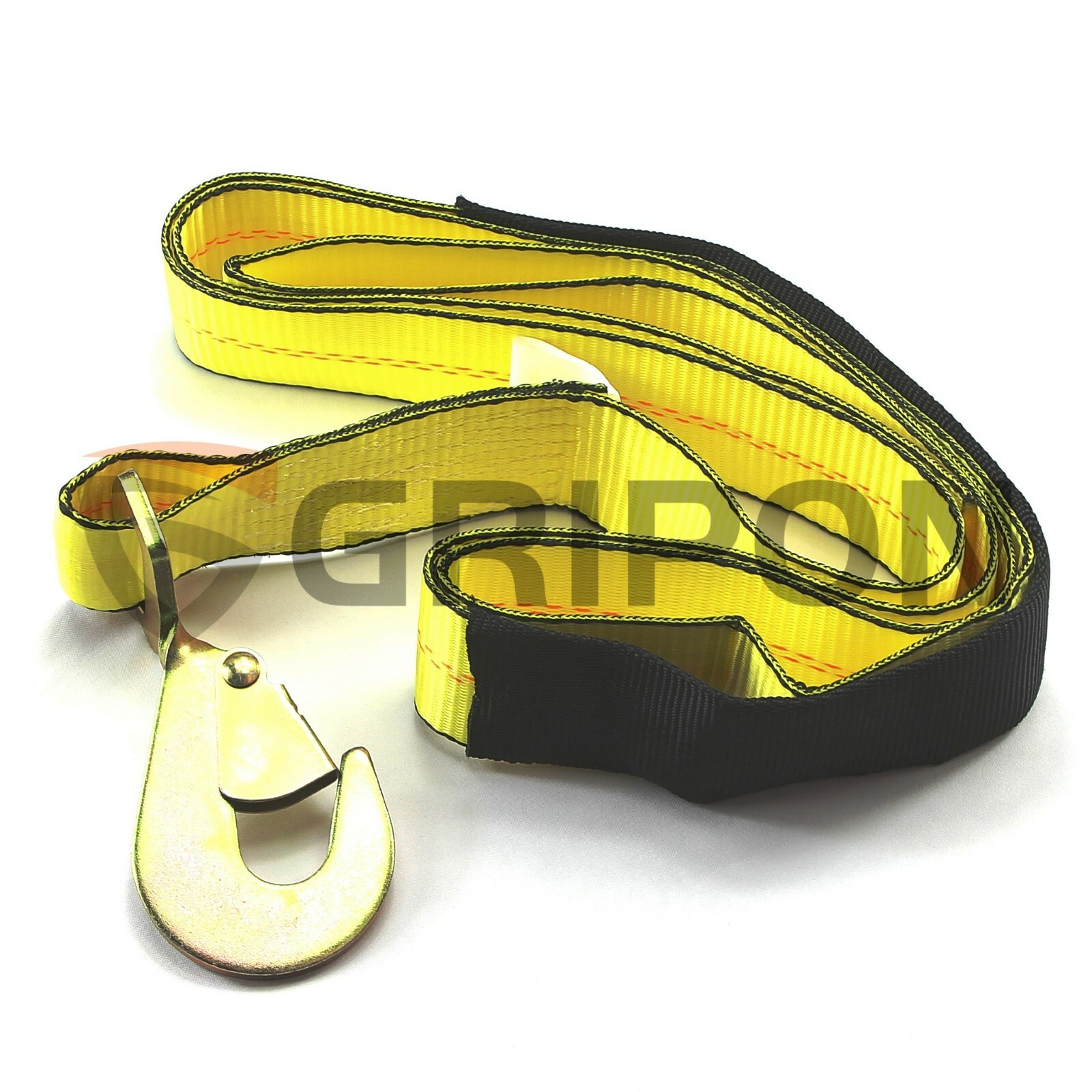 GRIPON 8x Wheel Lift Repo Crossover Strap 10ft Tow Truck Flatbed Hauler Tie Down