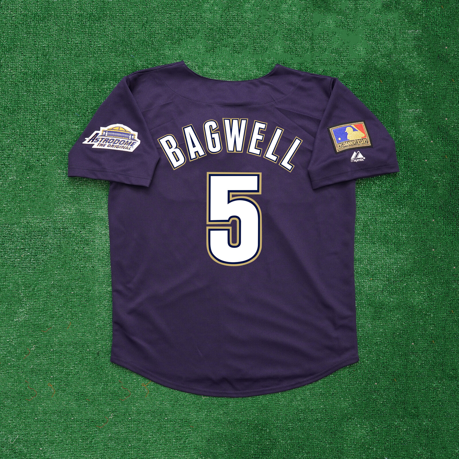 Jeff Bagwell Houston Astros 1994 Alternate Navy Blue Throwback Men's Jersey