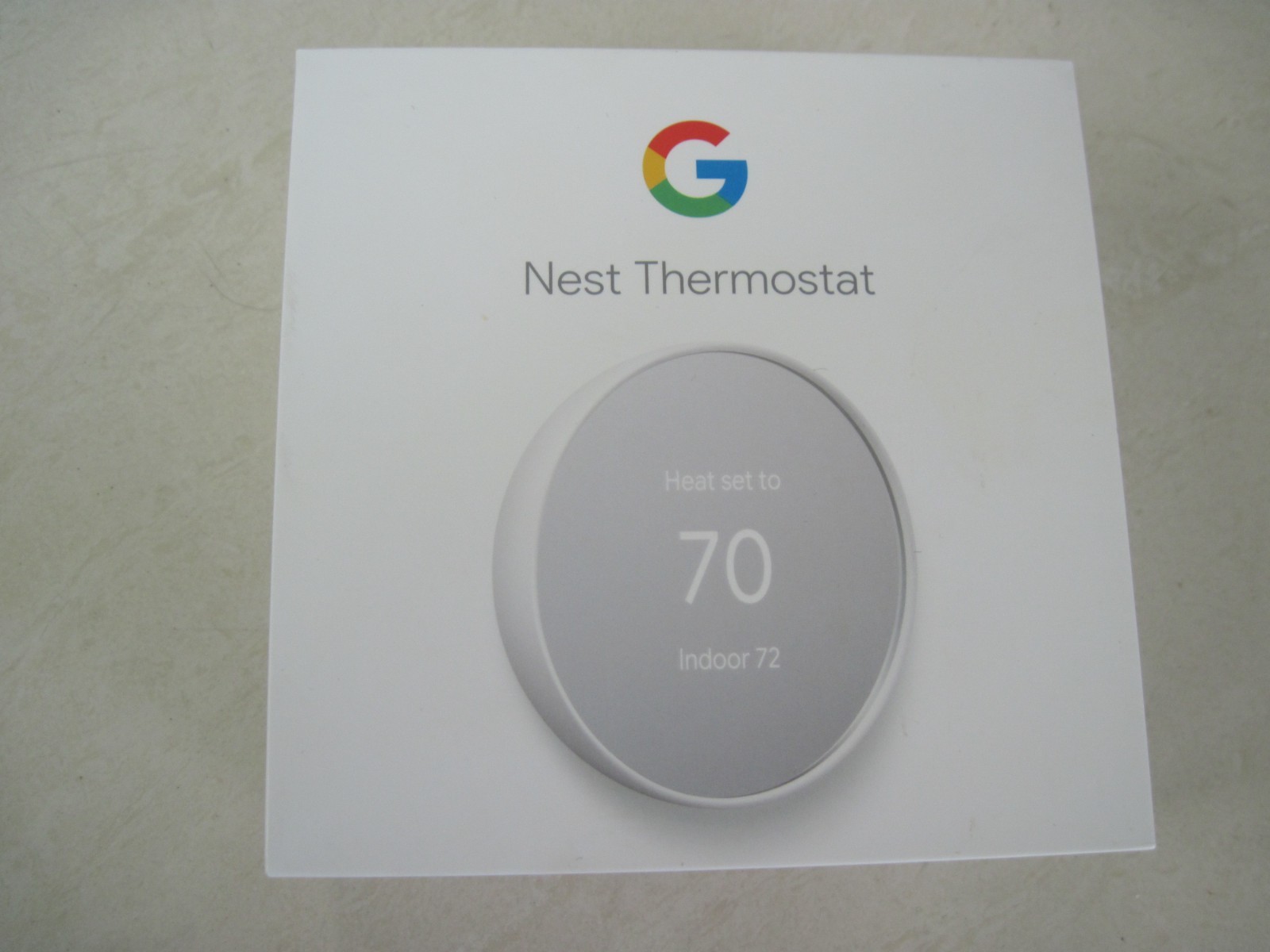 Google Nest Thermostat 4th Gen Snow G4CVZ Smart WiFi Programmable w Base