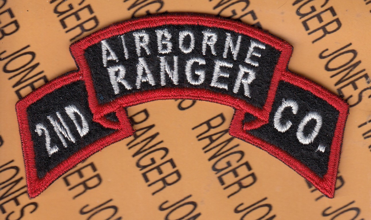 US Army KOREAN War 2nd Airborne Ranger Company Infantry ~4" scroll patch c/e