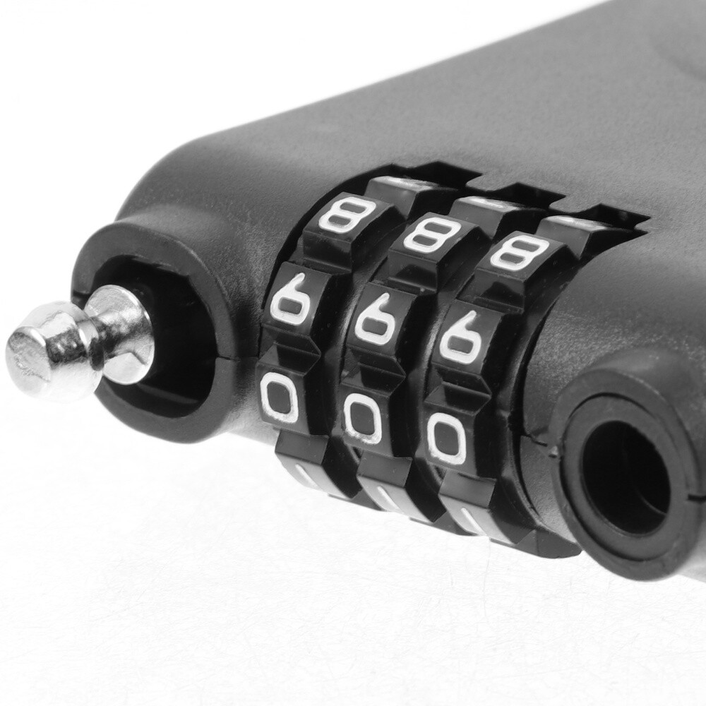 Compact Plastic Snowboard Lock with Anti-Lock Feature for Ski Board Safety