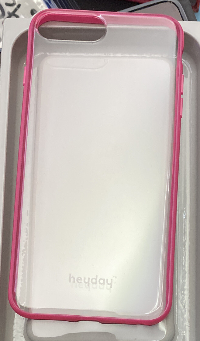 Heyday Apple iPhone 8 Plus/7 Plus/6s Plus/6 Plus Clear Case with Bumper Frame -