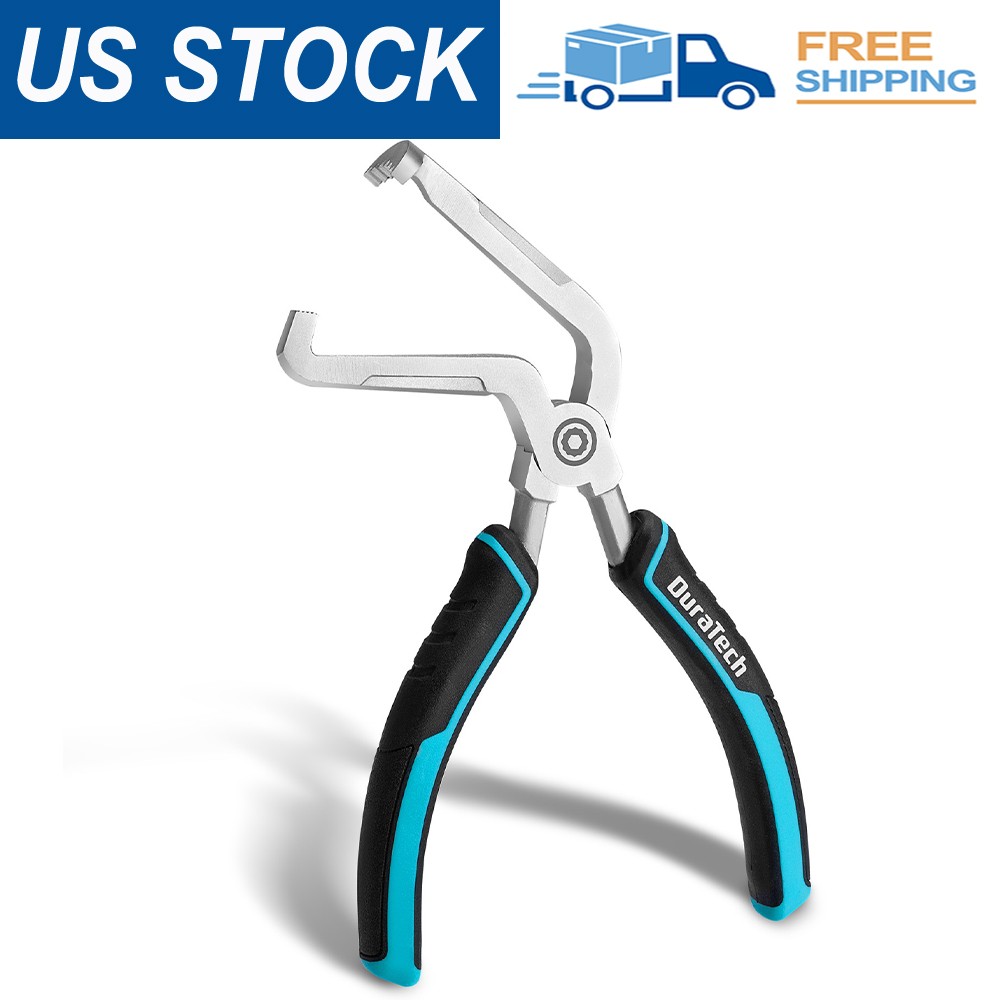 DuraTech 8" Electrical Disconnect Plier 60Degree Bent Automotive Connector Plier