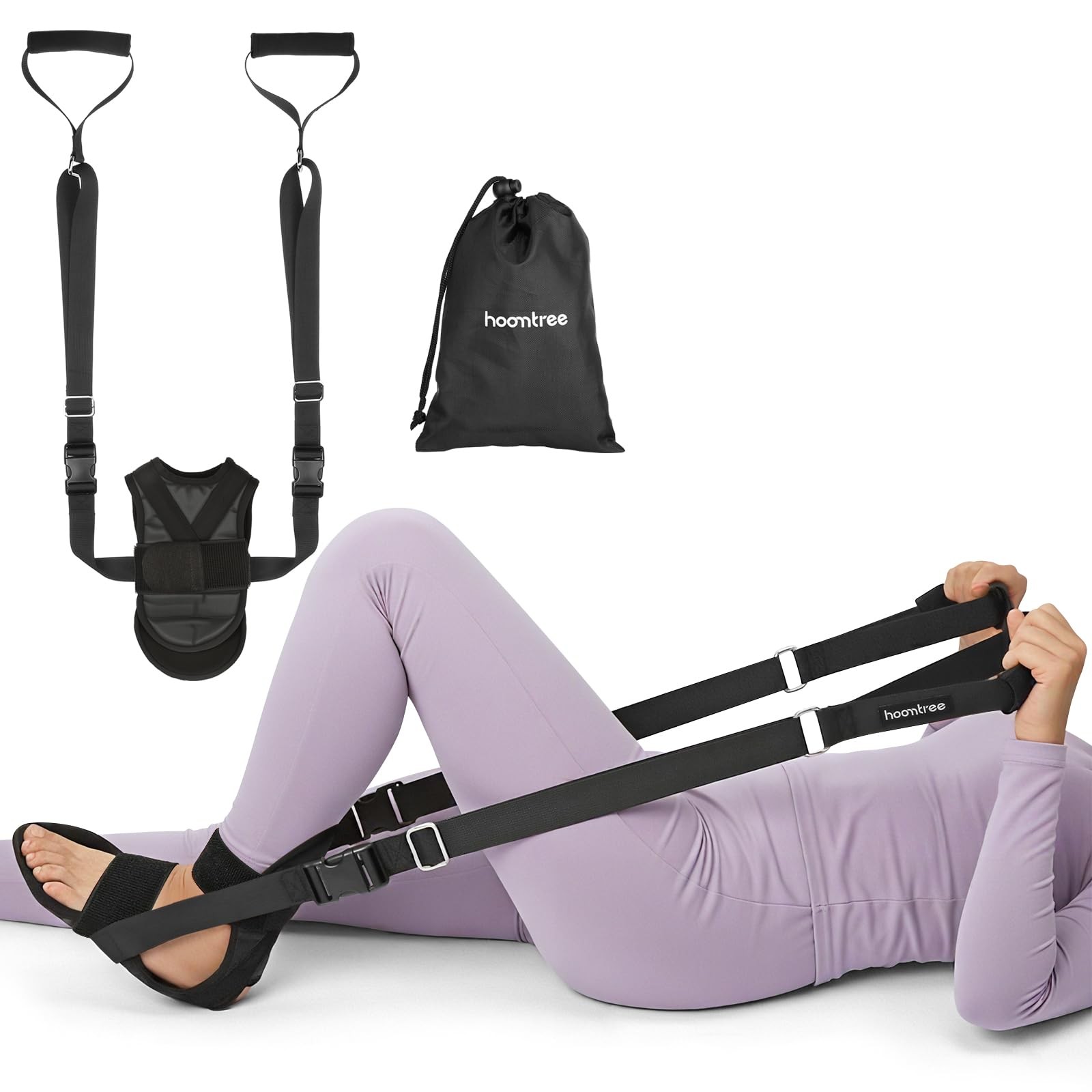 HOOMTREE Knee Replacement Recovery Aids,Knee Surgery Equipment Black