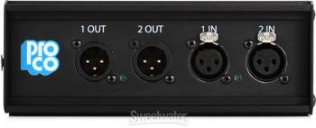 Pro Co AODST-2XF2XM 2 Channel Dante Drop Box