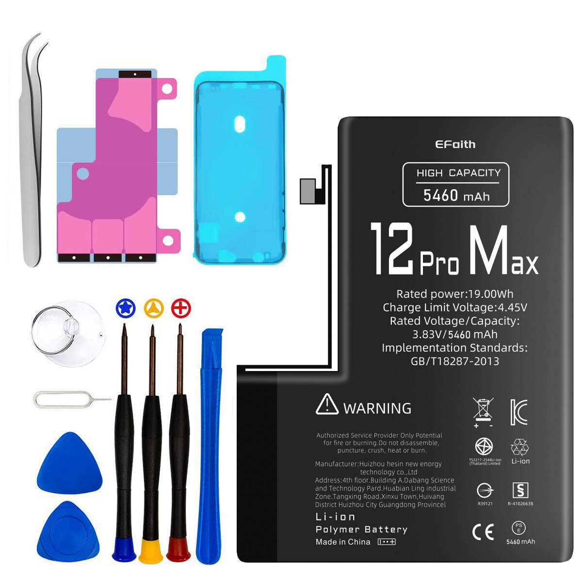 5460mAh OEM Internal Replacement Battery For iPhone 12 Pro Max Premium Quality