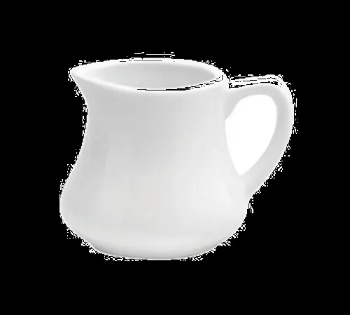 Oneida F9010000802 Buffalo Cream White 4 oz Porcelain Creamer - 3 Doz
