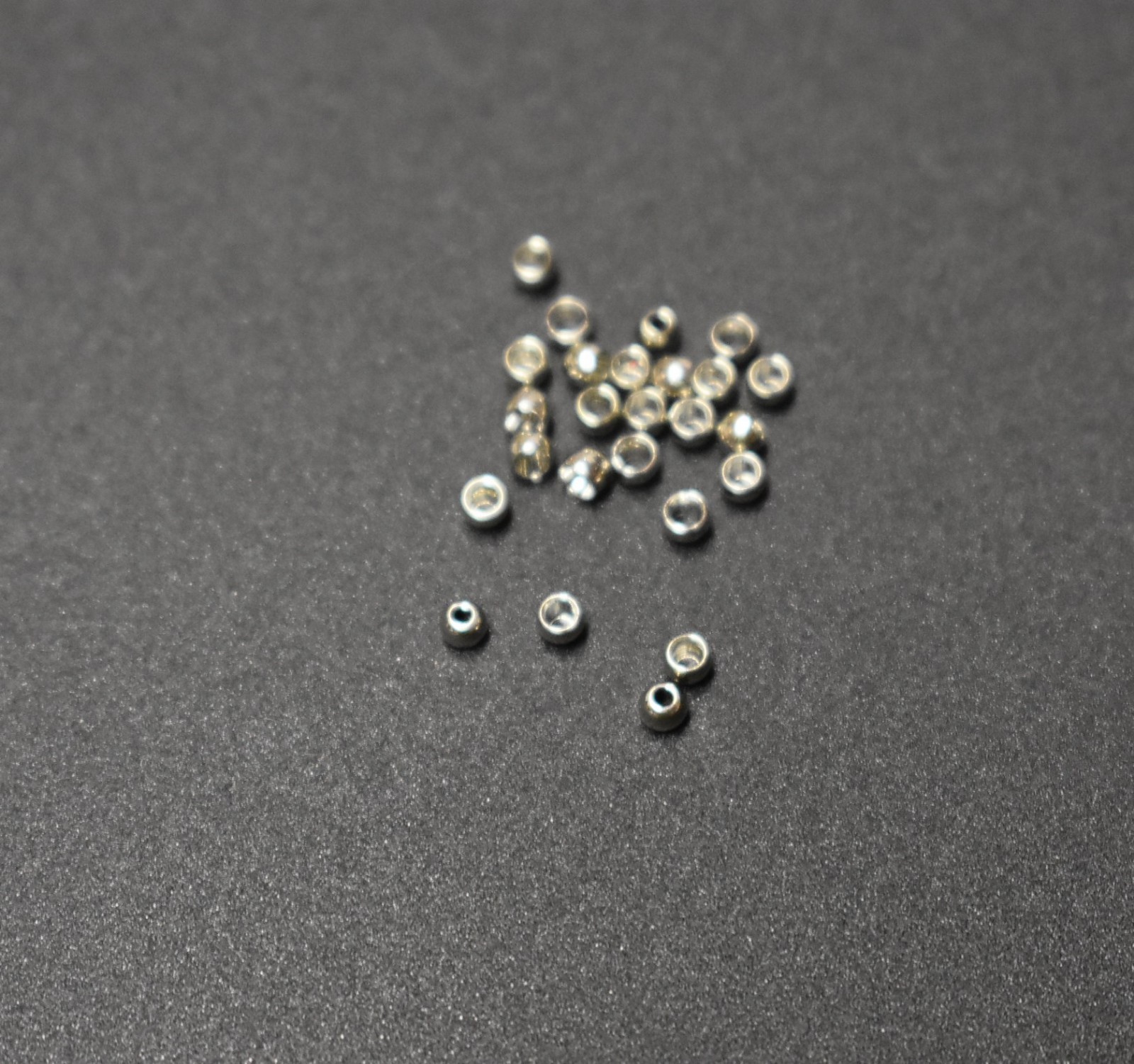 25 Premium NICKEL  2.0mm   5/64"  Beads Bead Heads for Fly Tying