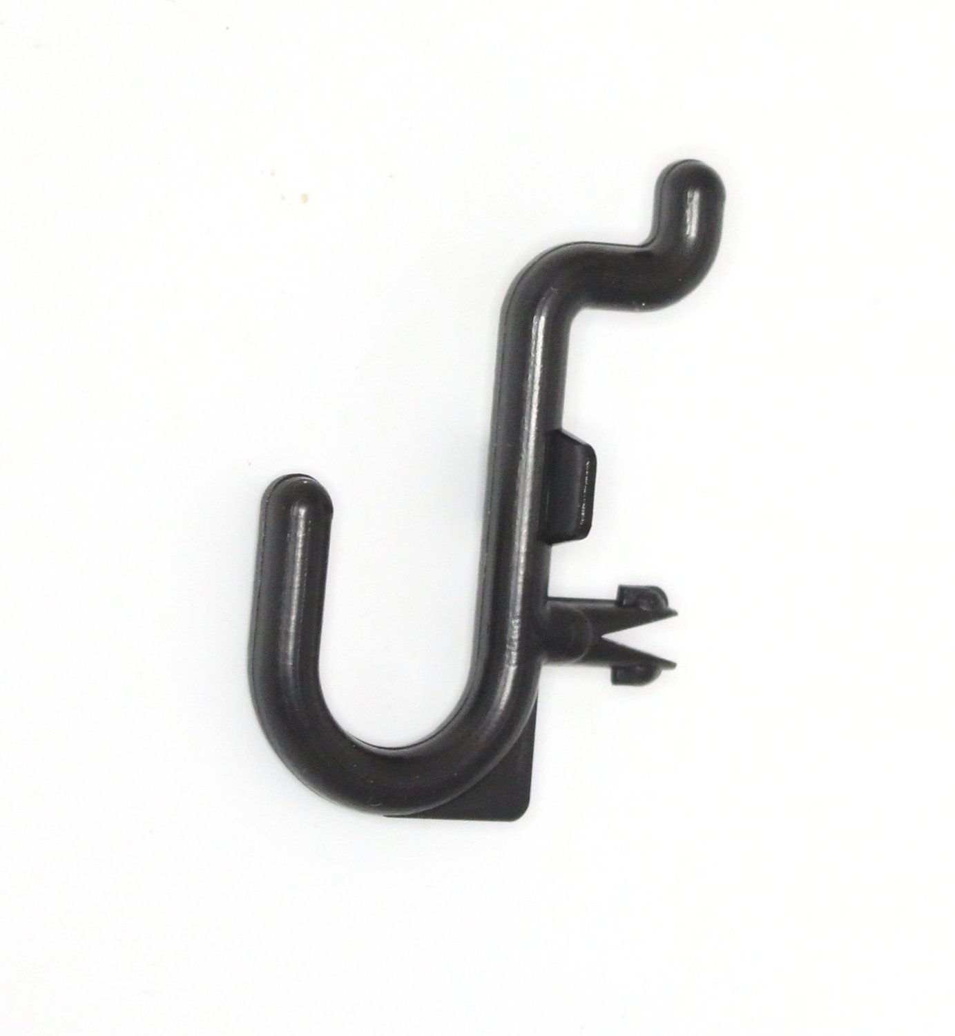 Plastic Black Peg Board Hook Kit Storage 25 Pack J Hook PEGBOARD NOT INCLUDED