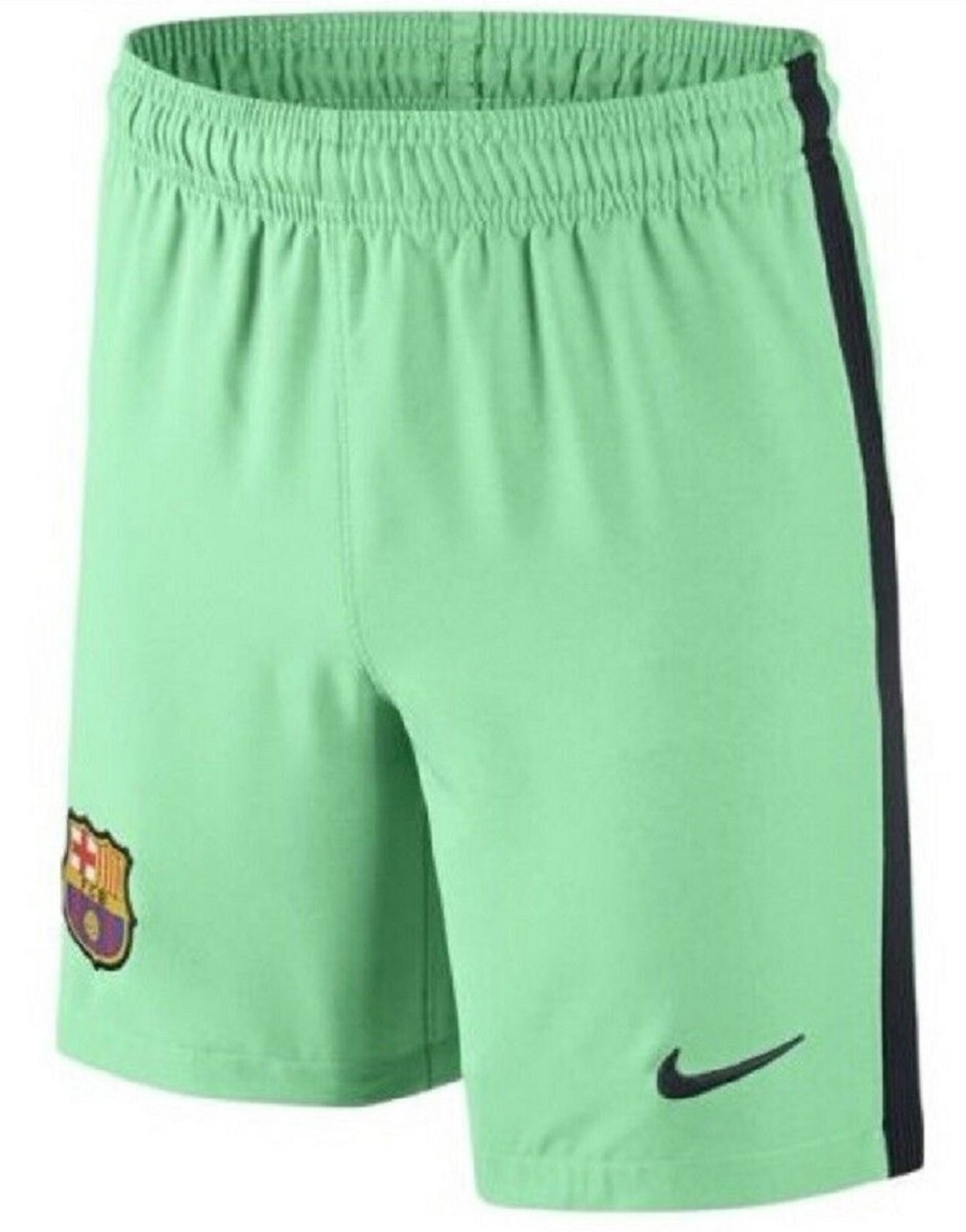 Nike Mens FC Barcelona Soccer Shorts Green Glow Size XL