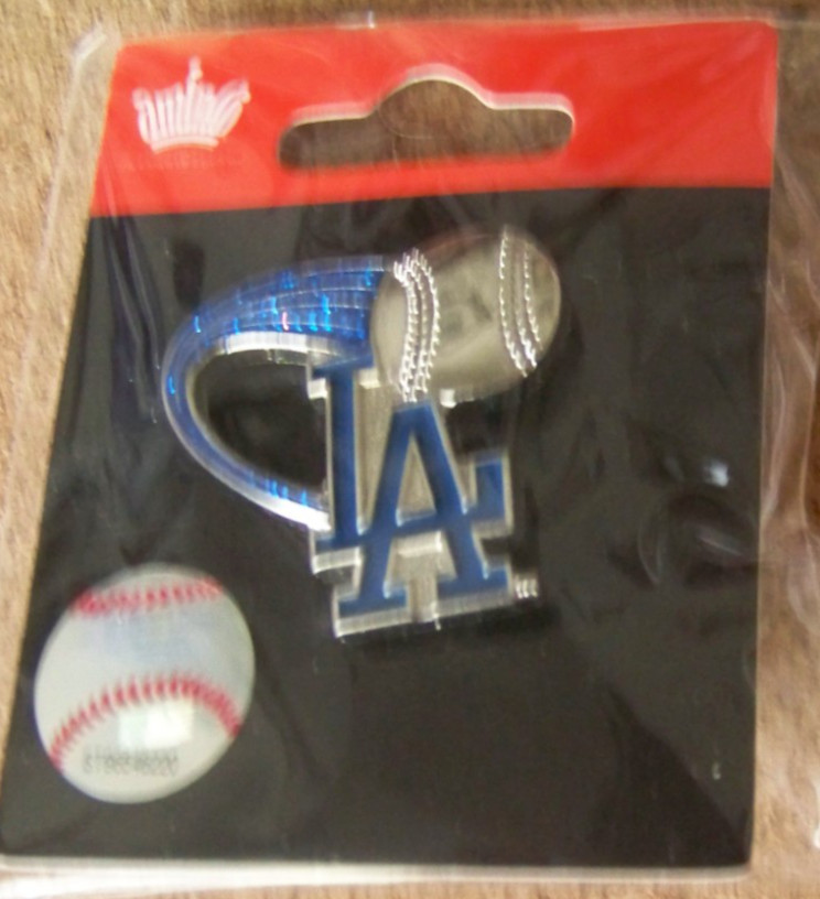 2013 LA Los Angeles Dodgers soaring ball glitter trail lapel pin MLB
